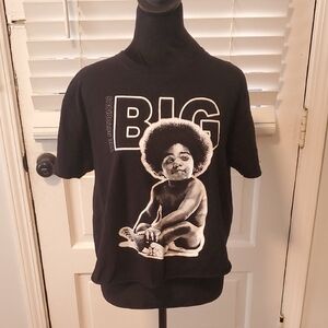 Classic Notori Black Graphic Long Sleeve Tee Featuring Notorious Big